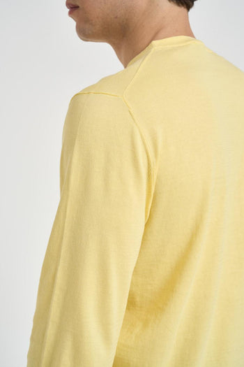 Maglia uomo girocollo gialla - 4