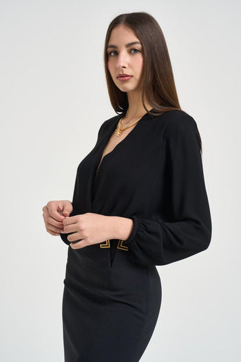 Camicia donna a body nera - 5