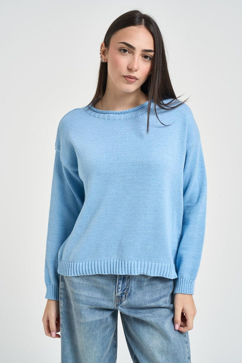 Maglia donna celeste - 1