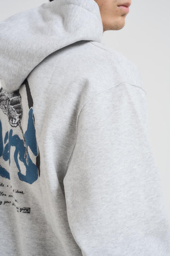 Felpa uomo Evolve con cappuccio grigio chiaro - 5