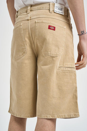 Bermuda uomo in denim beige - 3