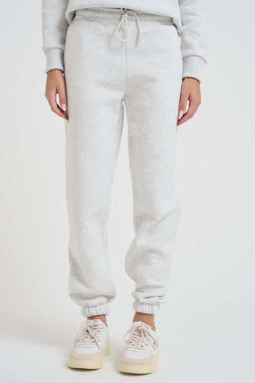 Pantalone tuta jogger donna grigio chiaro