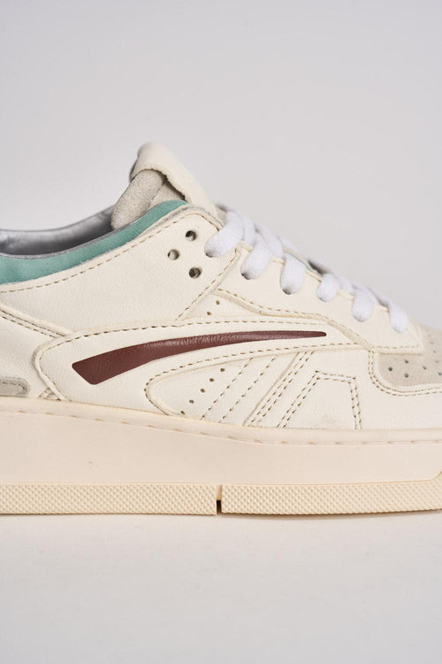 Sneakers donna Torneo bianche e menta - 2