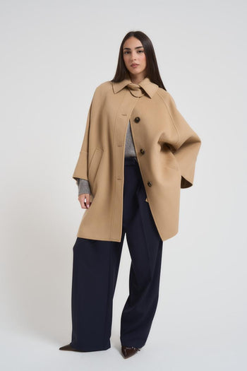 Cappotto in doppio drap di lana cammello - 3