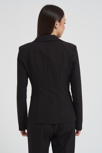 Giacca donna monopetto nera - 5