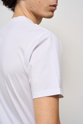 T-shirt uomo girocollo bianca - 6