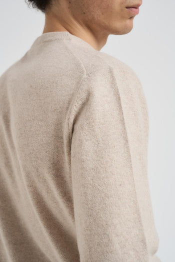 Maglia uomo girocollo beige - 4