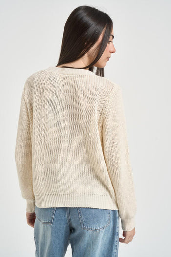 Cardigan donna panna - 3