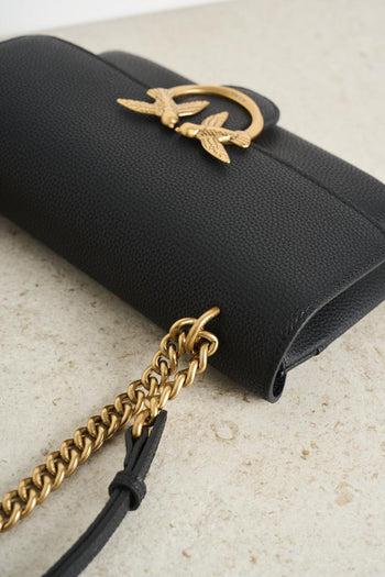 Borsa donna nera a tracolla Love soft mini - 6