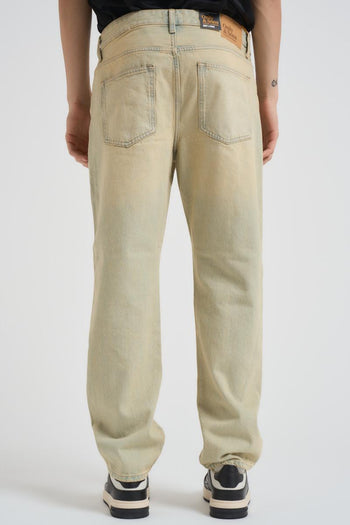 Jeans uomo in denim beige - 4