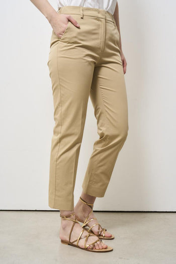 Pantalone donna beige notte a sigaretta - 3