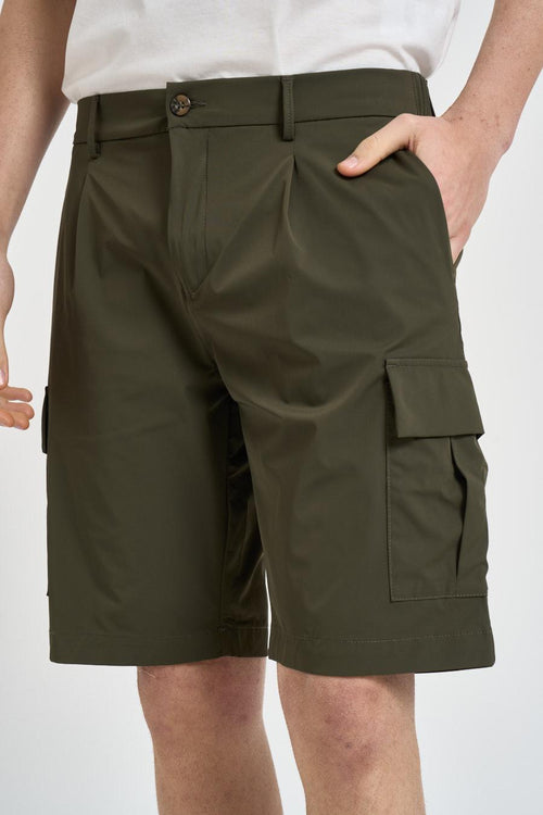 Bermuda cargo uomo verde