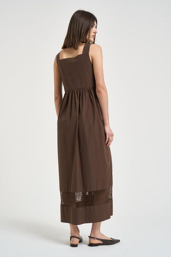 Abito donna lungo marrone - 6
