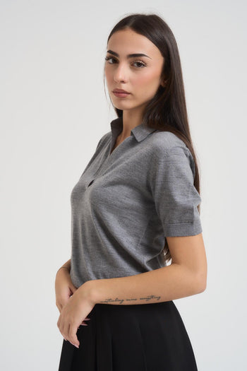 Polo donna grigia - 4
