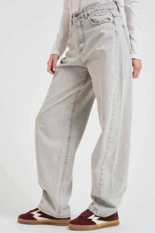 Jeans donna grigio slavato - 2