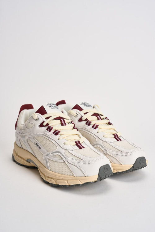 Sneakers uomo Rerun bordeaux e bianca - 2