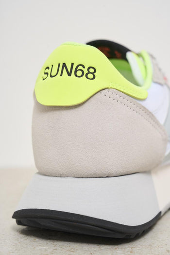 White and yellow men's sneakers - 8