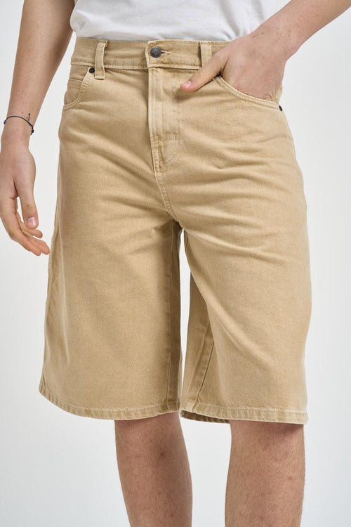 Bermuda uomo in denim beige