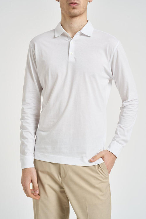 Polo uomo manica lunga bianca - 1