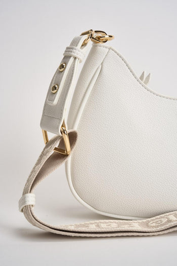 Borsa donna a tracolla in ecopelle bianca - 3