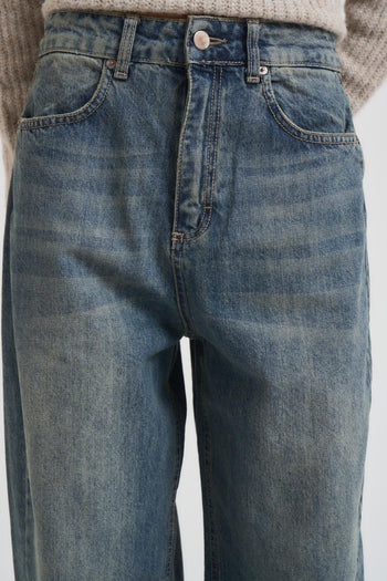 Jeans donna gamba dritta in denim - 5