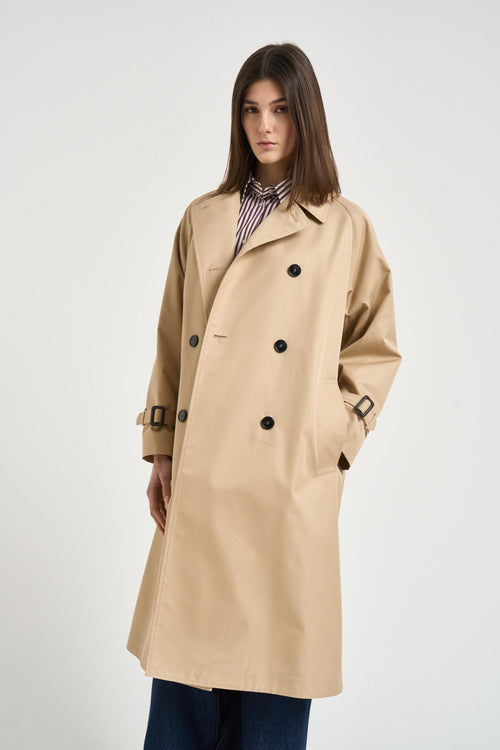 Trench donna midi cammello - 2