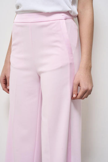 Women's straight leg trousers pink - 5