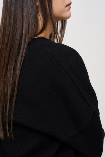 Cardigan donna nero - 5