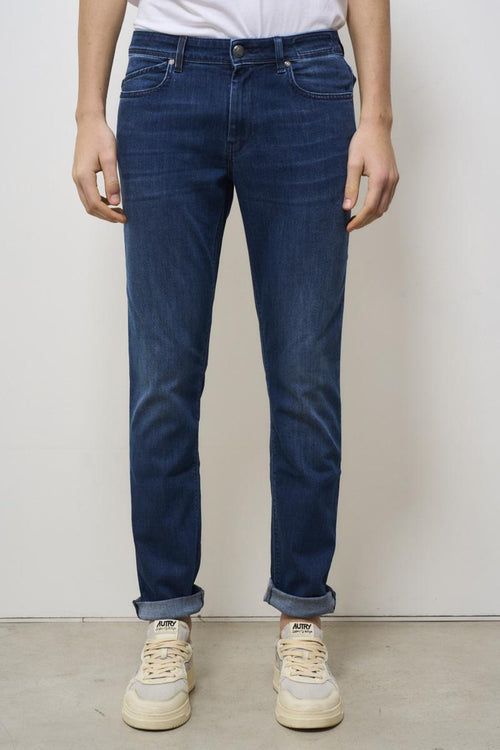 Men's Skinny Dark Denim Jeans