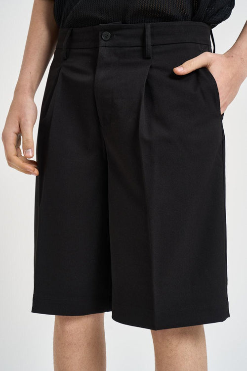 Bermuda uomo loose fit nero