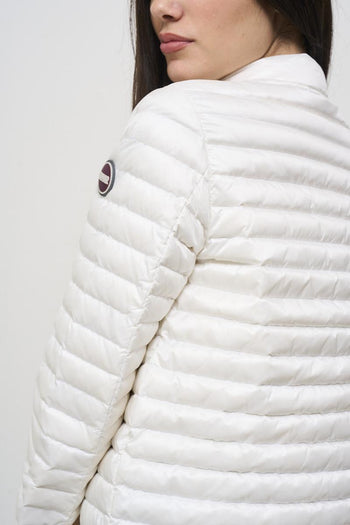 White quilted women's down jacket - 6