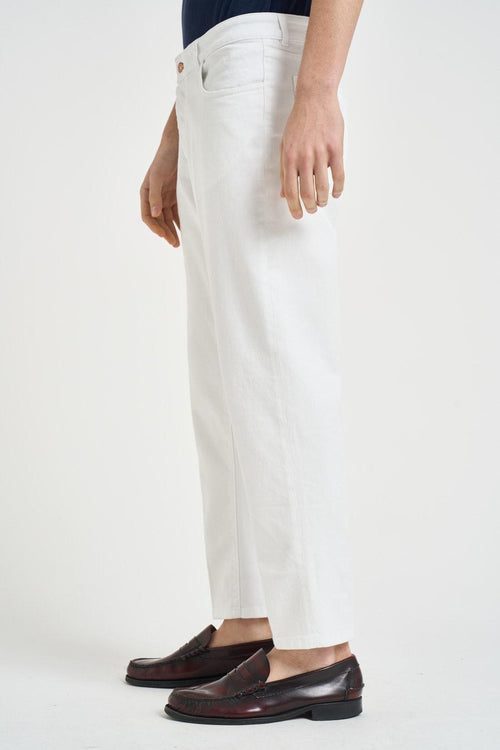 Jeans uomo regular in denim bianco - 2