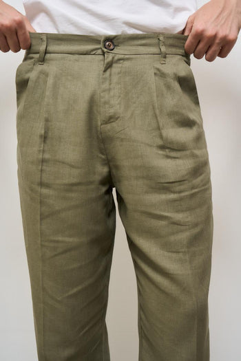 Pantalone uomo baggy verde - 6