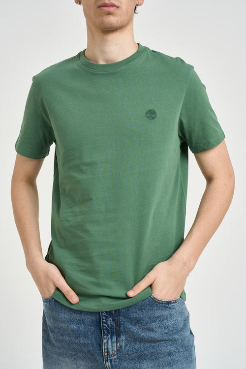T-shirt donna girocollo verde