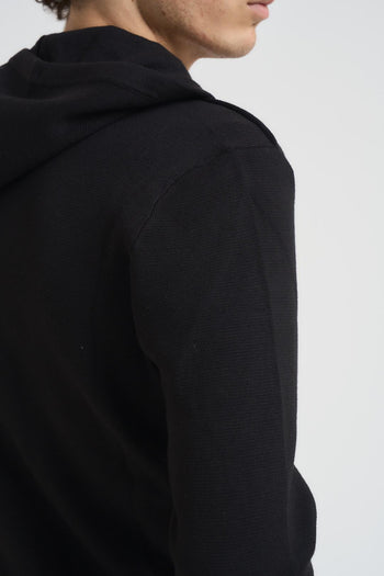 Felpa uomo in maglia nera - 6