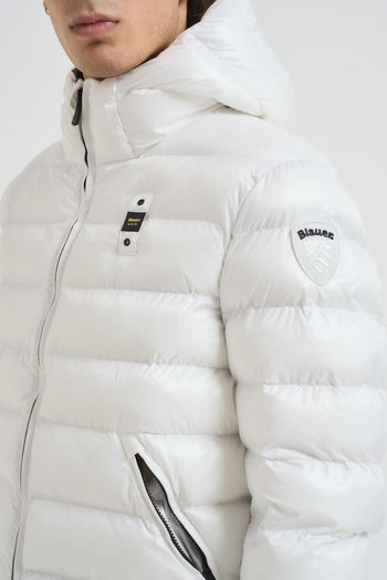 Piumino uomo trapuntato bianco - 3