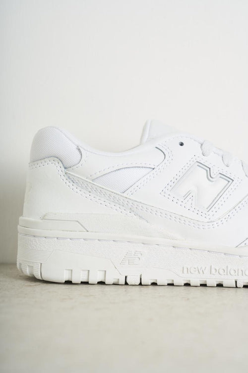 White women's sneakers with logo - 2