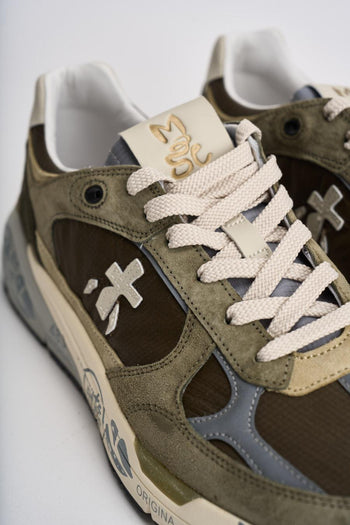 Sneakers uomo Mase in suede verde - 5