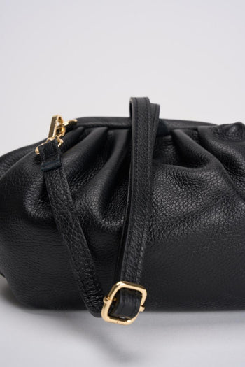 Borsa donna in pelle martellata nera - 3