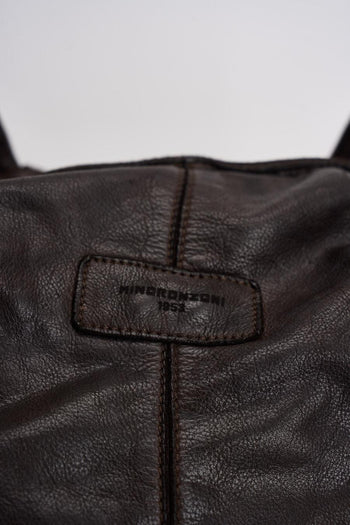 Borsa donna in pelle marrone - 6