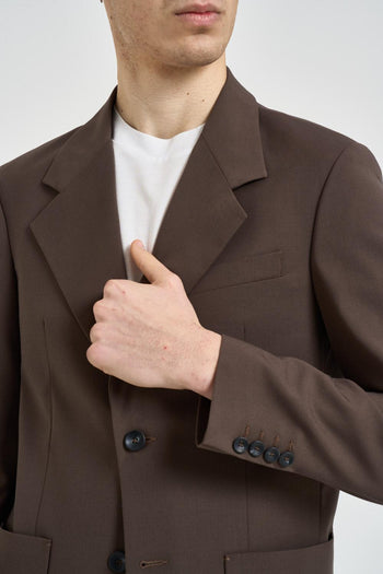 Giacca uomo monopetto moro - 4