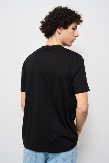 T-shirt uomo girocollo nera - 4