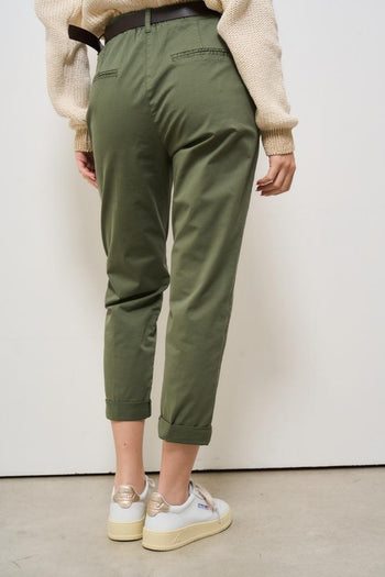 Pantalone donna regular verde - 3