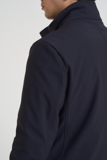 Giubbotto uomo collo alto blu notte - 7