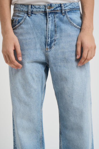Jeans uomo wide fit in denim chiaro - 6