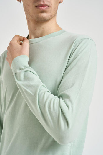 Maglia uomo girocollo verde acqua - 4