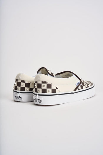 Sneakers donna Classic slip-on scacchi marrone - 4