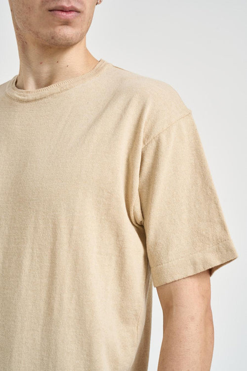 T-shirt uomo in maglia crema - 2