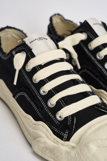 Sneakers uomo nere in canvas - 5
