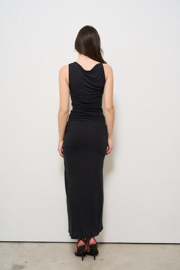Abito donna lungo nero - 3